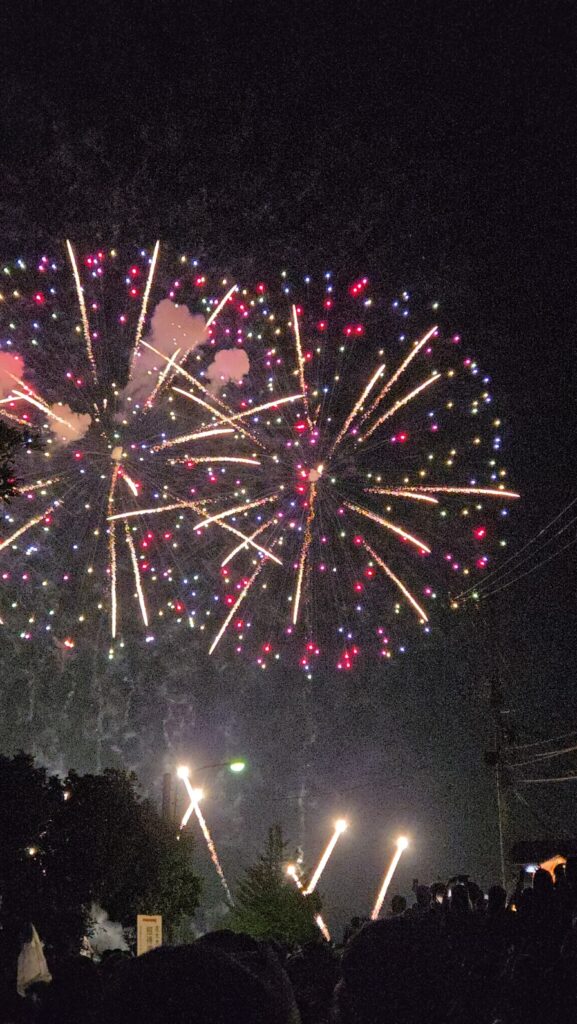 夏の夜空を彩る打ち上げ花火